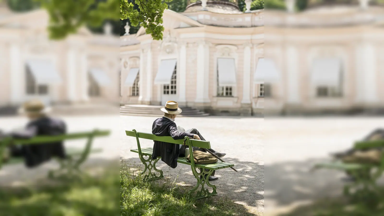 Der Nymphenburger Schlosspark ist um eine Attraktion reicher, Parkbänke nach historischem Vorbild. (Foto: Florian Schroeter/Bay. Schlösserverwaltung)
