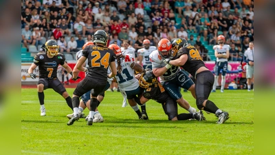 Die Munich Cowboys empfangen Ravensburg Razorbacks zu ihrem letzten Heimspiel der Saison im Dantestadion am 7. September (Kick Off 16 Uhr). (Foto: Sebastian Just)