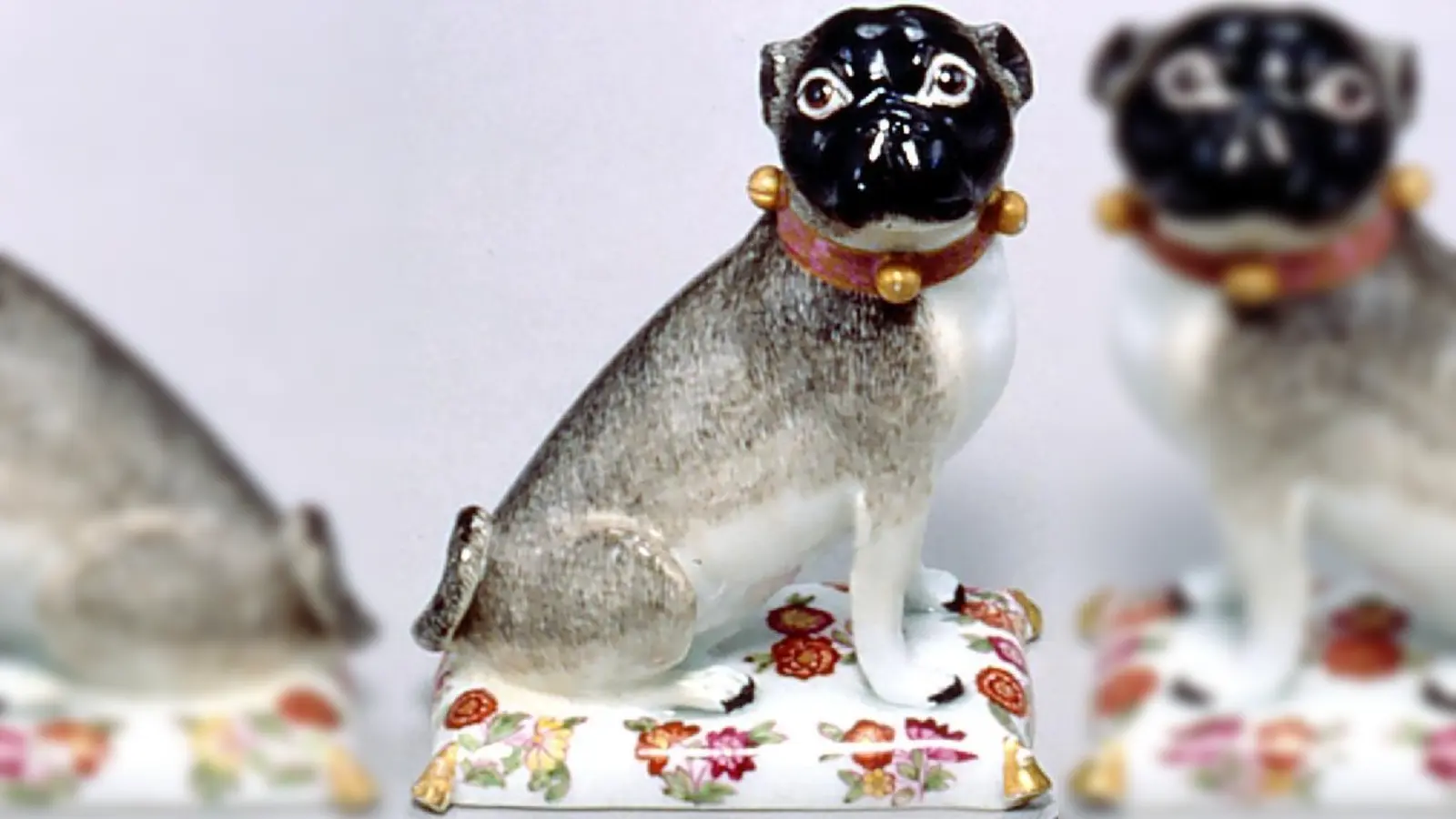 Die »Drei Möpse« von Johann Joachim Kaendler wurden in der Mitte des 18. Jahrhunderts gefertigt. 	 (F.: VA)