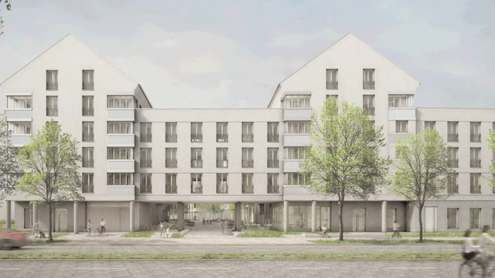 Die Visualisierung zeigt, wie der dritte Bauabschnitt der Haldenseesiedlung einmal aussehen soll. Vier weitere werden folgen. (Foto: Maier Neuberger Architekten GmbH)