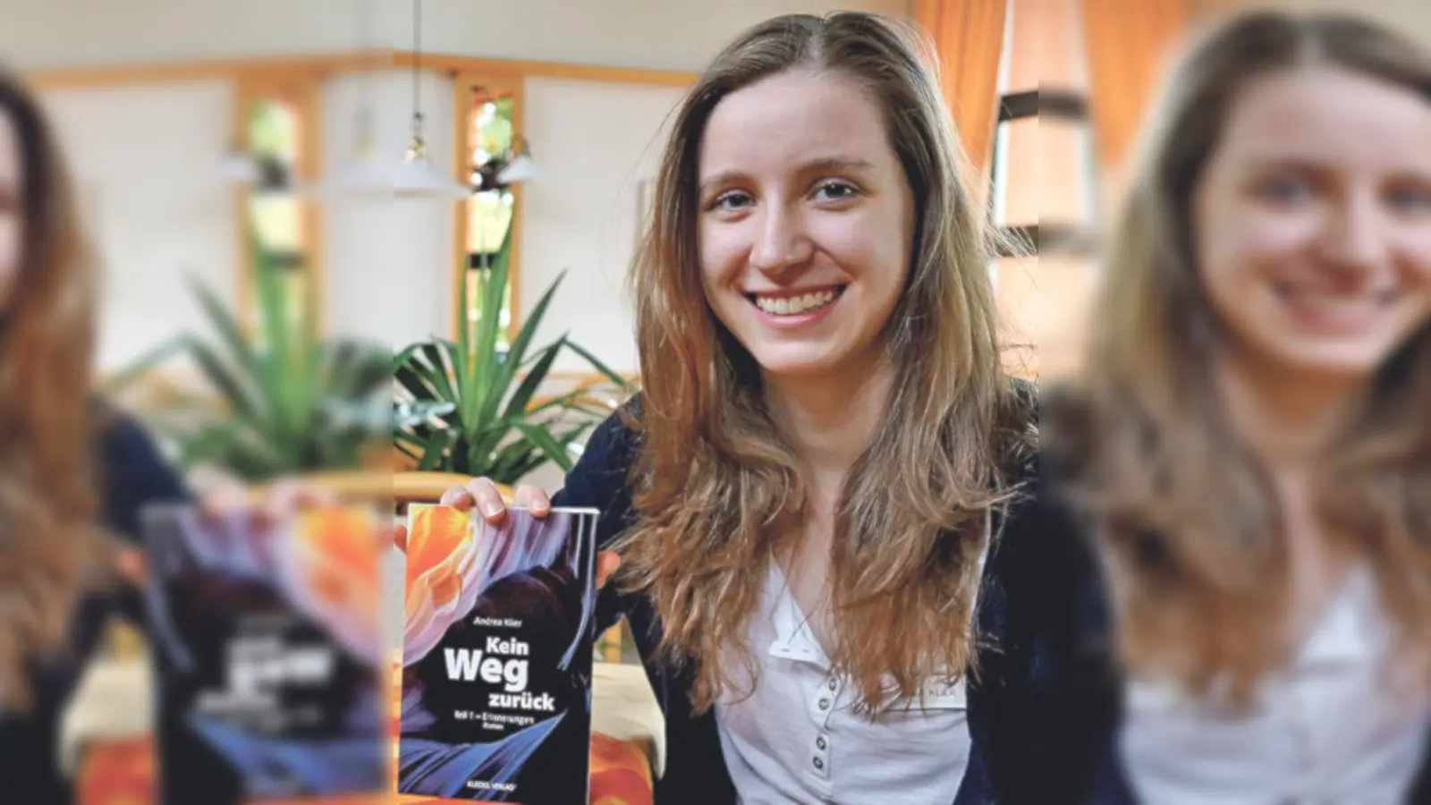 Die Riemerlingerin Andrea Klier präsentiert ihr erstes Werk: »Kein Weg zurück«, das im Klecks-Verlag erschienen ist.	 (Foto: hw)