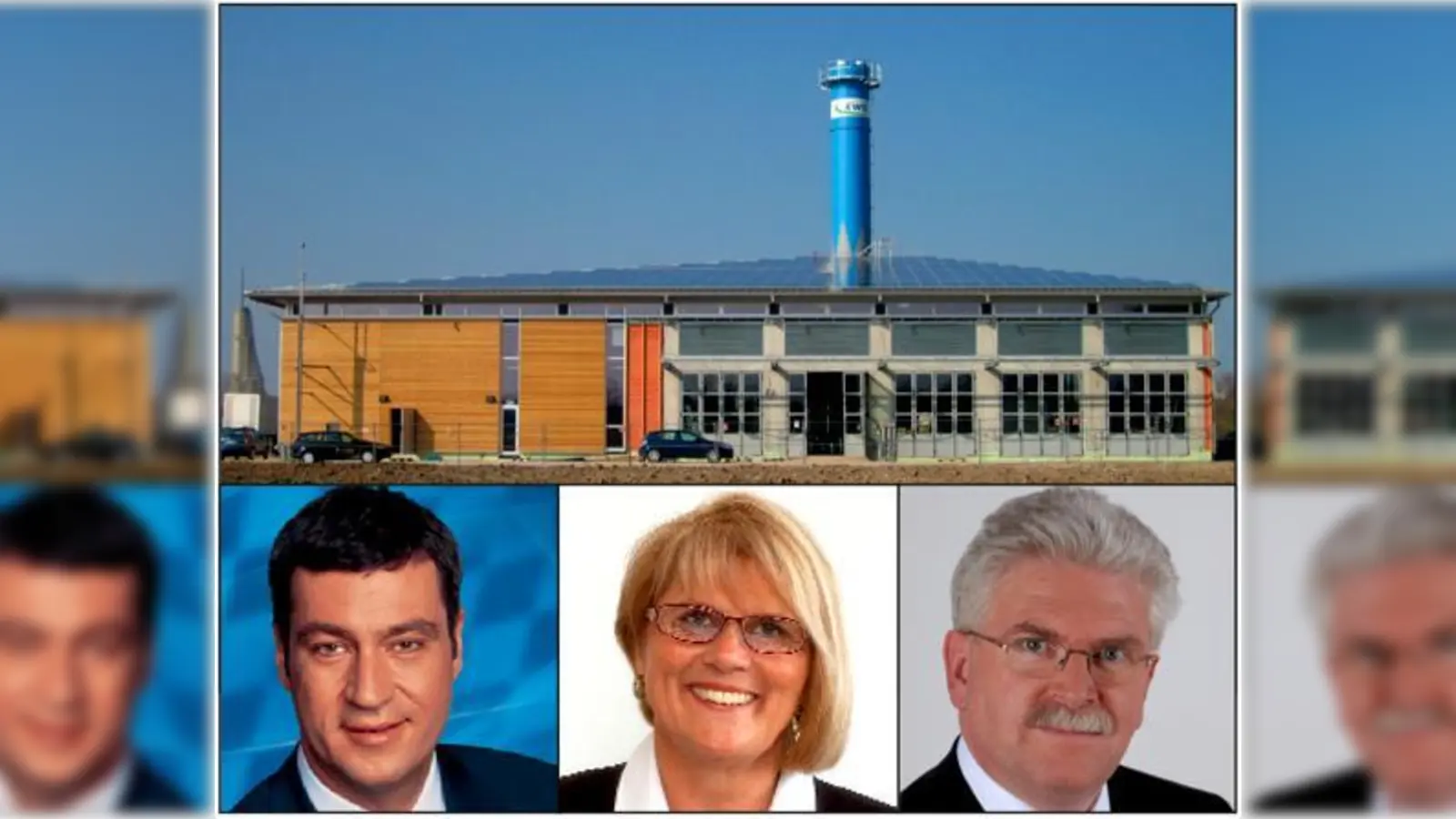 Umweltminister Dr. Markus Söder, Bürgermeisterin Hannelore Gabor und Wirtschaftsminister Martin Zeil freuen sich über die neue Geothermiezentrale in Garching. 	 (Foto: Archiv, Stadt Garching, Bayerisches Staatsministerium für Wirtschaft)