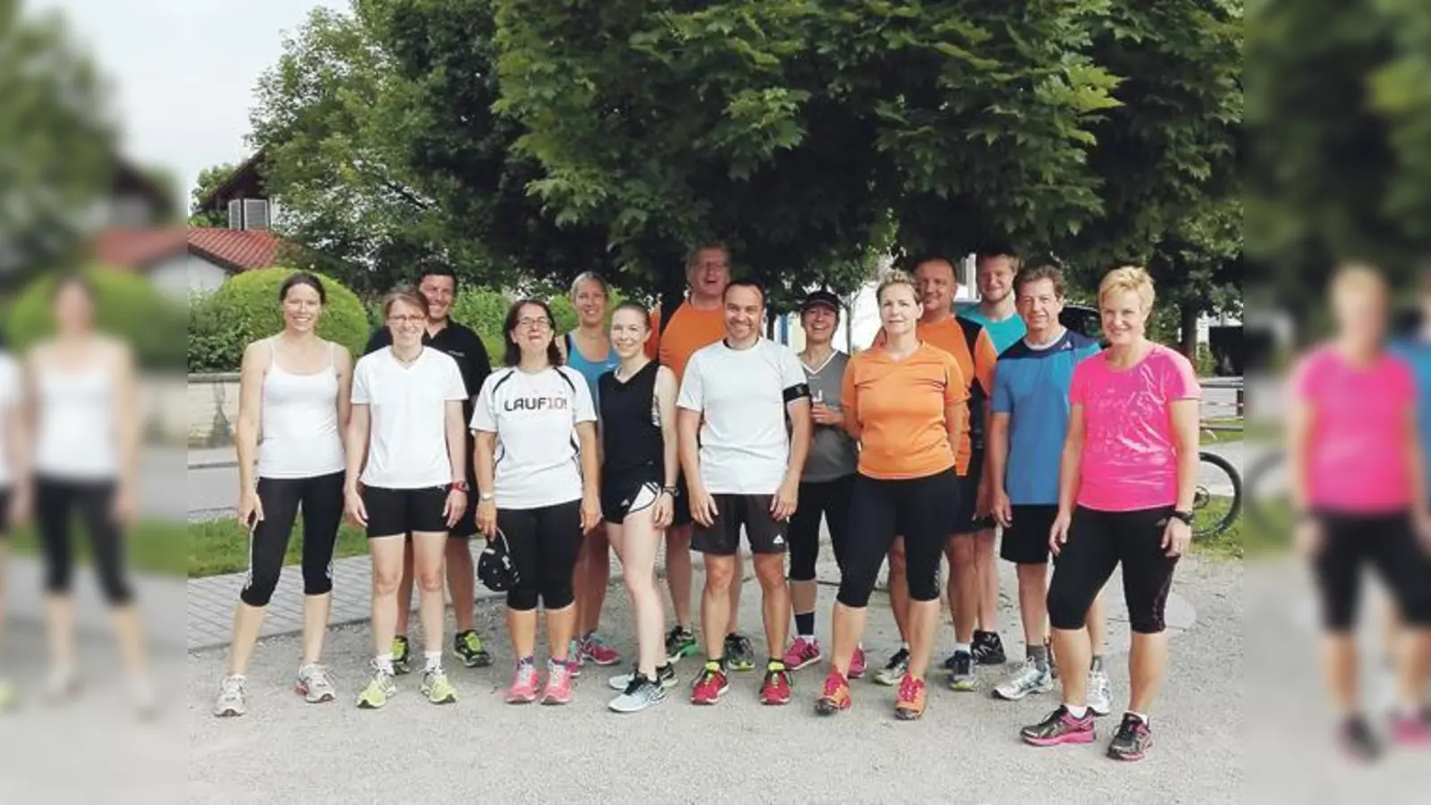 Die 16 motivierten Läufer absolvierten die Strecke alle mit Bravour. 	 (Foto: Verein)