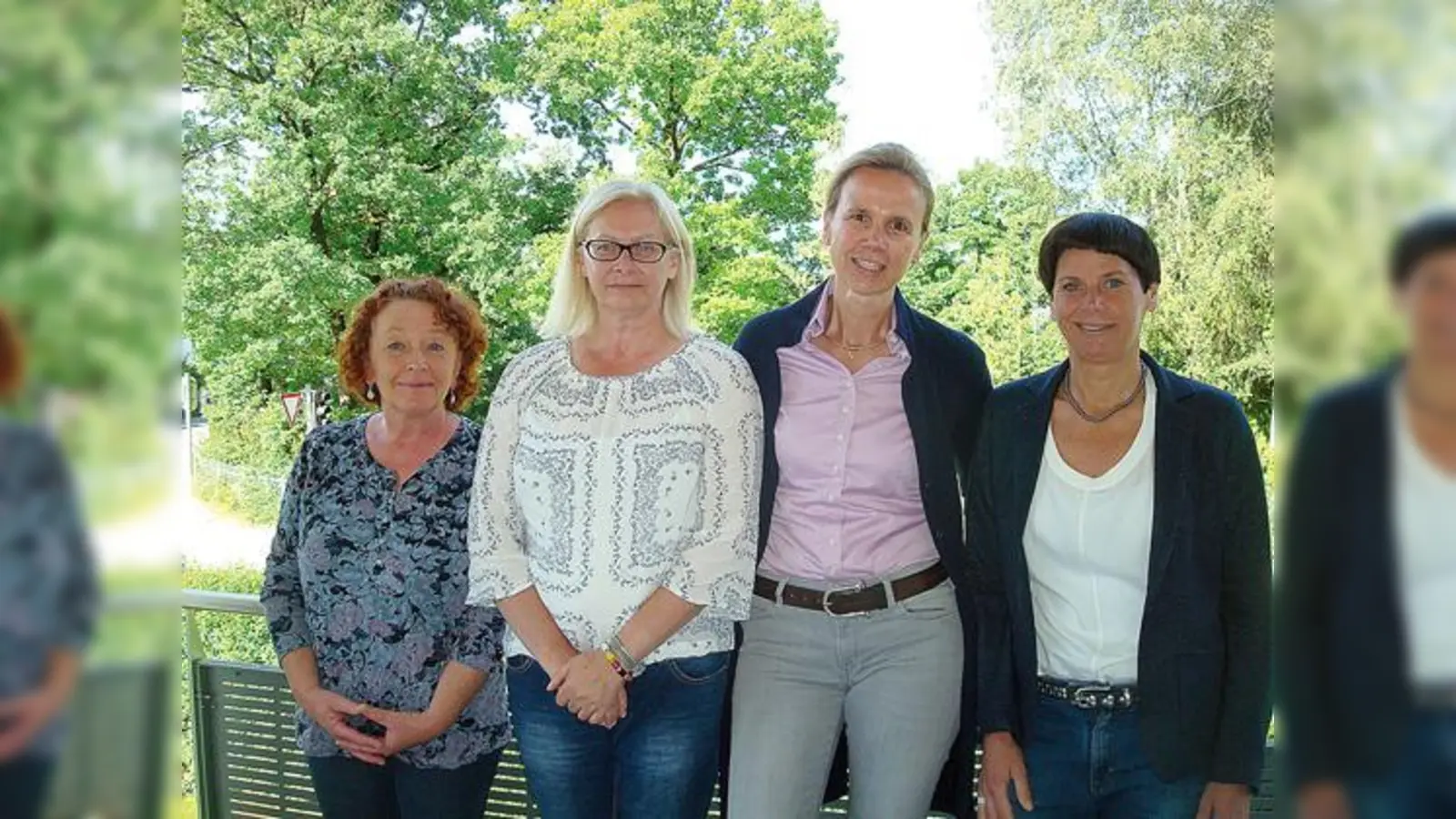 Die Koordinatorinnen des Hospizkreises Ottobrunn (v.l.): Ursula Oschmann, Elisabeth Berger, Isabella Reichardt und Barbara Mallmann.	 (Foto: Eva-Maria Stiebler)