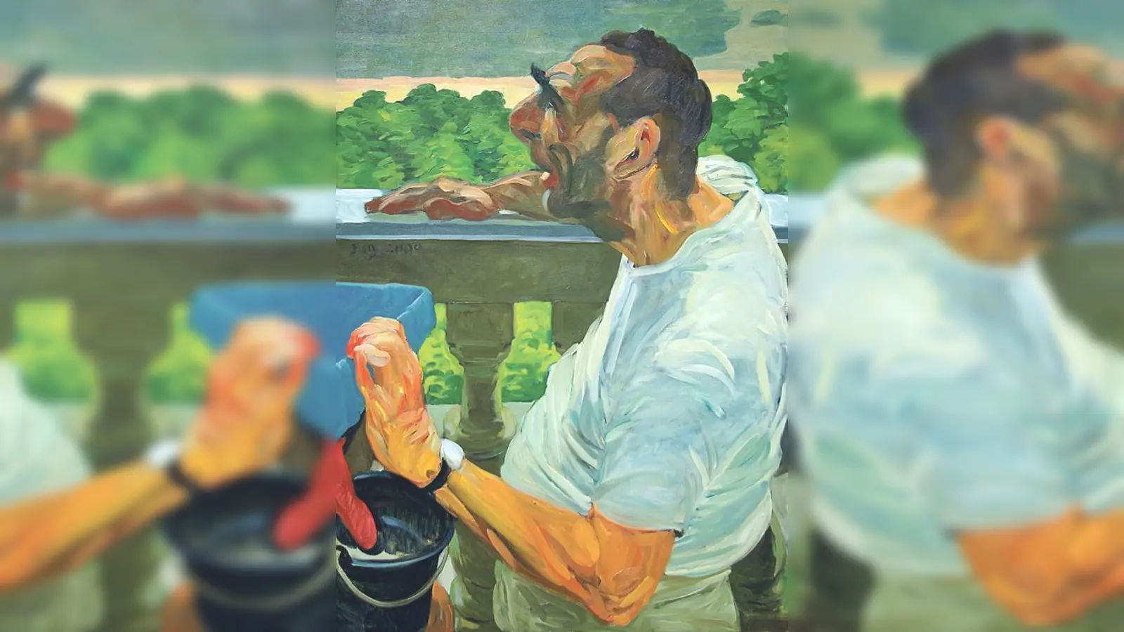 Neben der Malerei umfasst Johannes Grützkes Schaffen auch Grafiken und Skulpturen. 	 (Foto: privat)