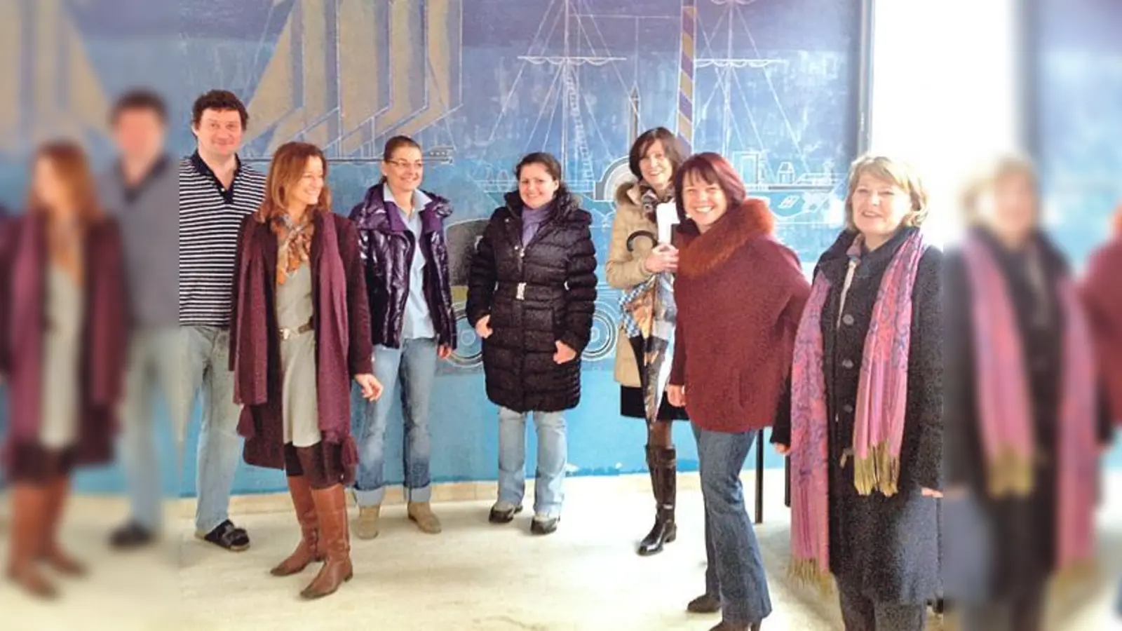 Birgit Volk, Diana Stachowitz, Rektorin Bezdek-Berger und Gäste.	 (Foto: privat)