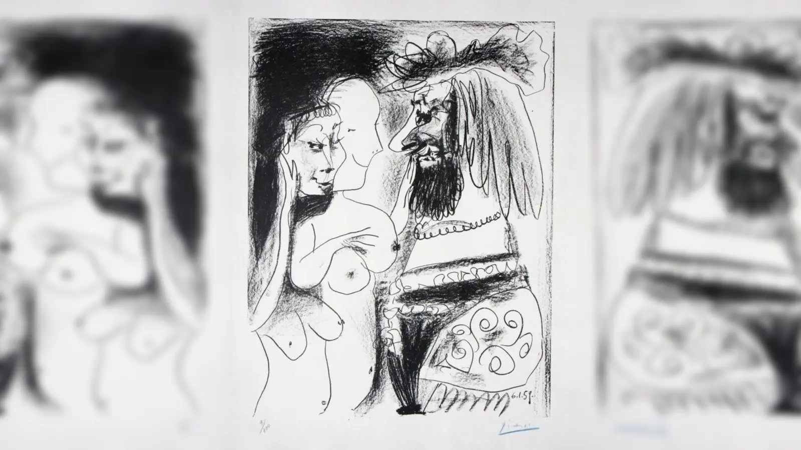 Picassos „Le vieux roi” ist Teil der Ausstellung „Hommage à Picasso” im Künstlerhaus am Lenbachplatz. (Foto: Künstlerhaus Lenbachplatz)