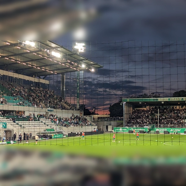 Stimmungsvoll beim Gastpiel der Löwen: Ronhof Fürth. (Foto: M. Forster)