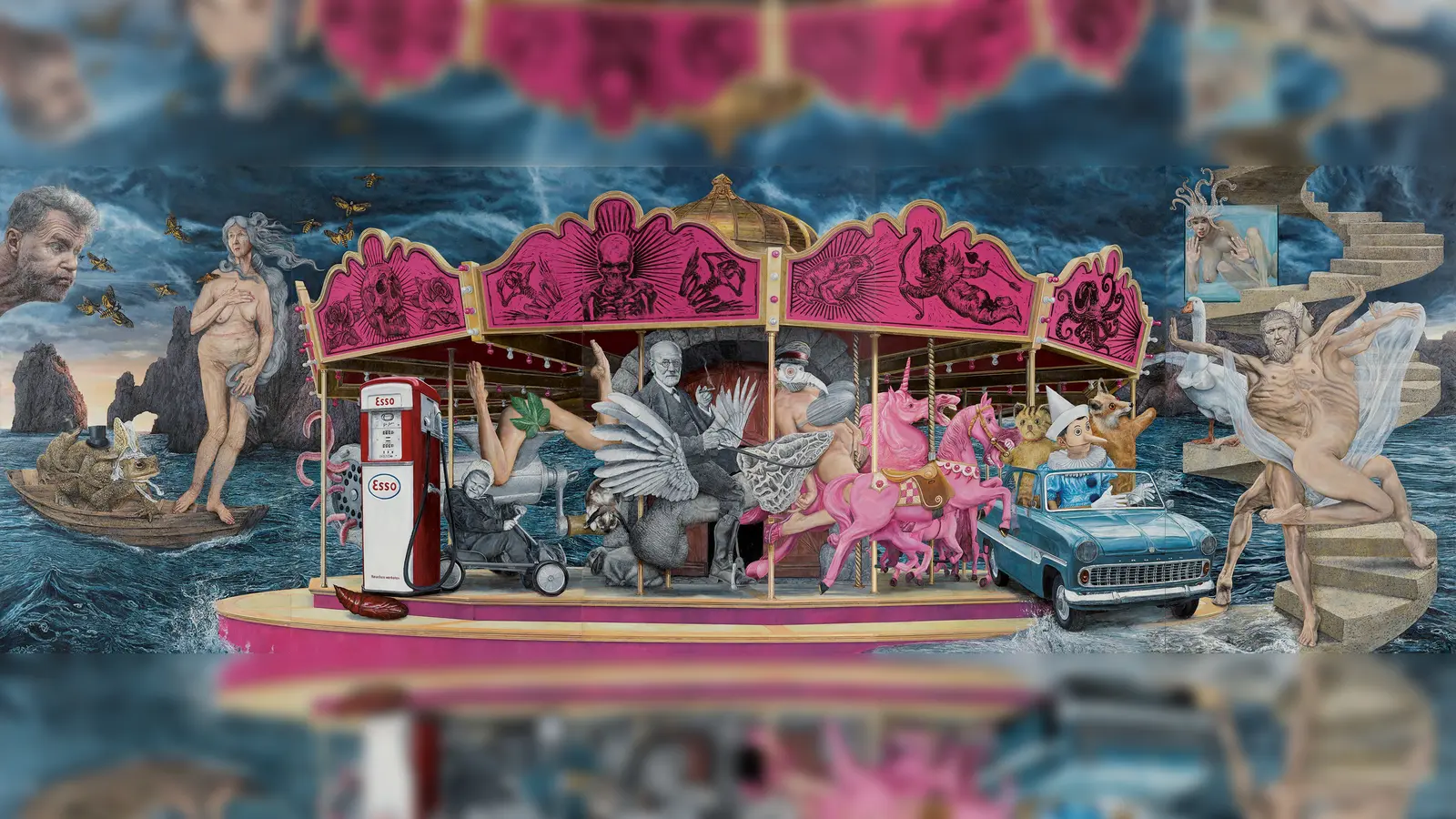 Auch Fred Krüger gehört zu den ausstellenden Künstlern. Hier sein Werk „Eros + Thanatos”. (Foto: Krüger)