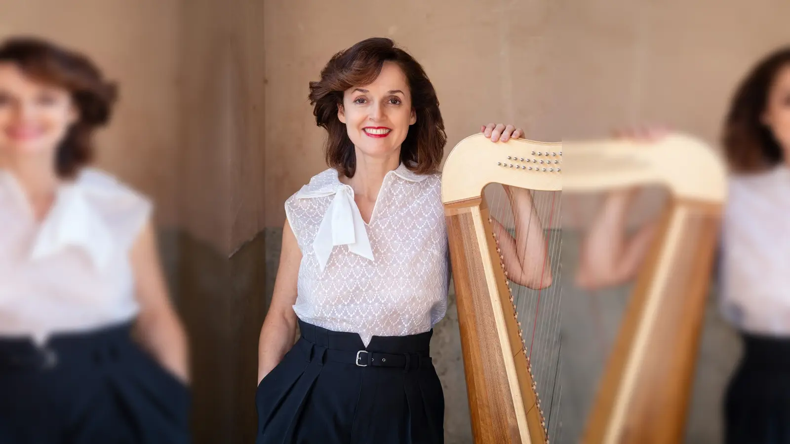 Margret Koell ist Speizialistin für historische Harfen. (Foto: Armin Linke)