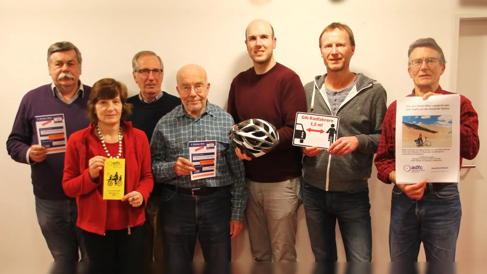 Der alte und neue Vorstand des ADFC Miesbach hat auch in diesem Jahr wieder viel auf der Agenda stehen. (Foto: ADFC)