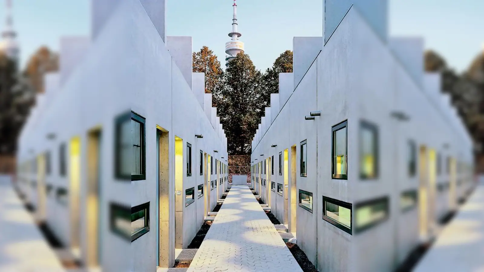 Die Minihäuser wurden wie damals als zweigeschossige Maisonettewohnungen konzipiert. 	 (Foto: VA)