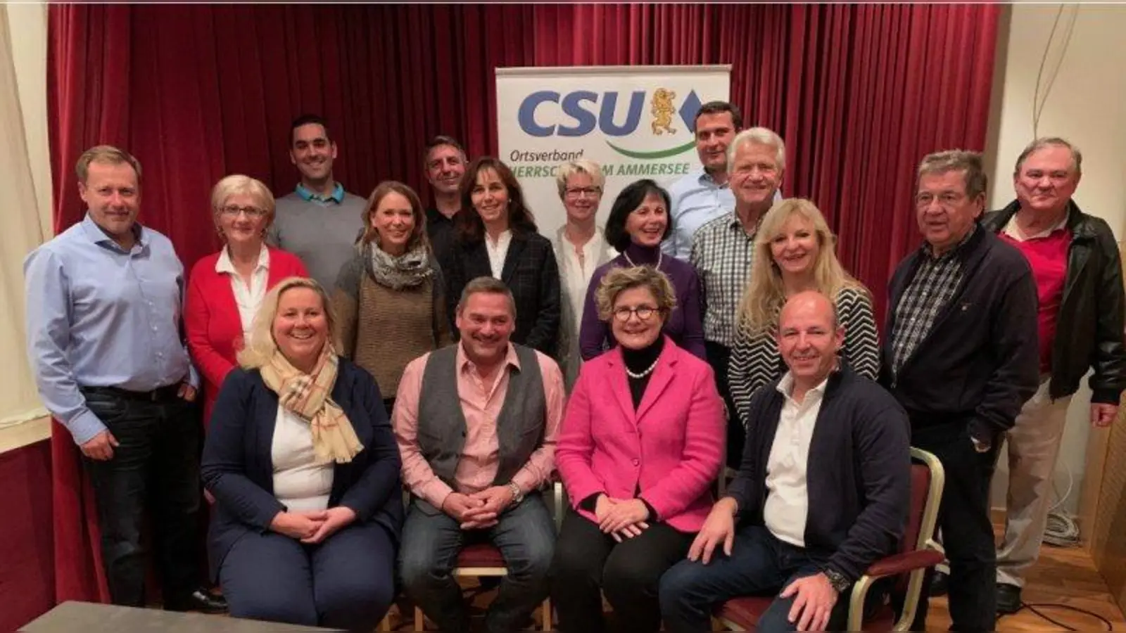 Fromuth Heene (Zweite von links, erste Reihe) freut sich mit den Gemeinderatskandidaten auf einen spannenden Wahlkampf in Herrsching. (Foto: CSU Herrsching)
