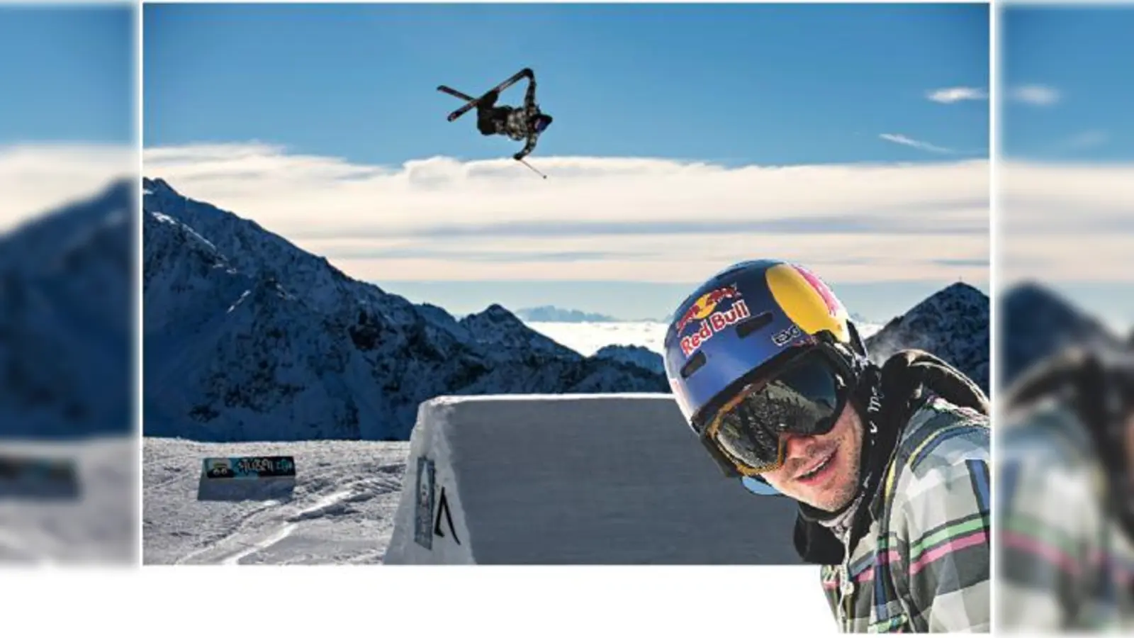 Der Münchner Bene Mayr in Aktion: In der neuen olympischen  Disziplin Slopestyle zeigen die Skifahrer möglichst spektakuläre Tricks auf ihren Brettern.                                                           (Foto: Red Bull)
