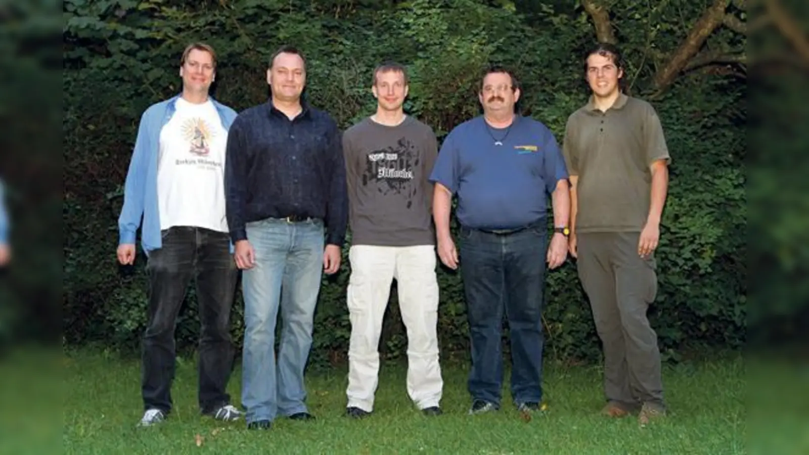 Gregor Boneff, Hannes Gräbner, Christoph Losert, Giovanni Demmel und Patrick Brose (von links).  (Foto: A. Wild)