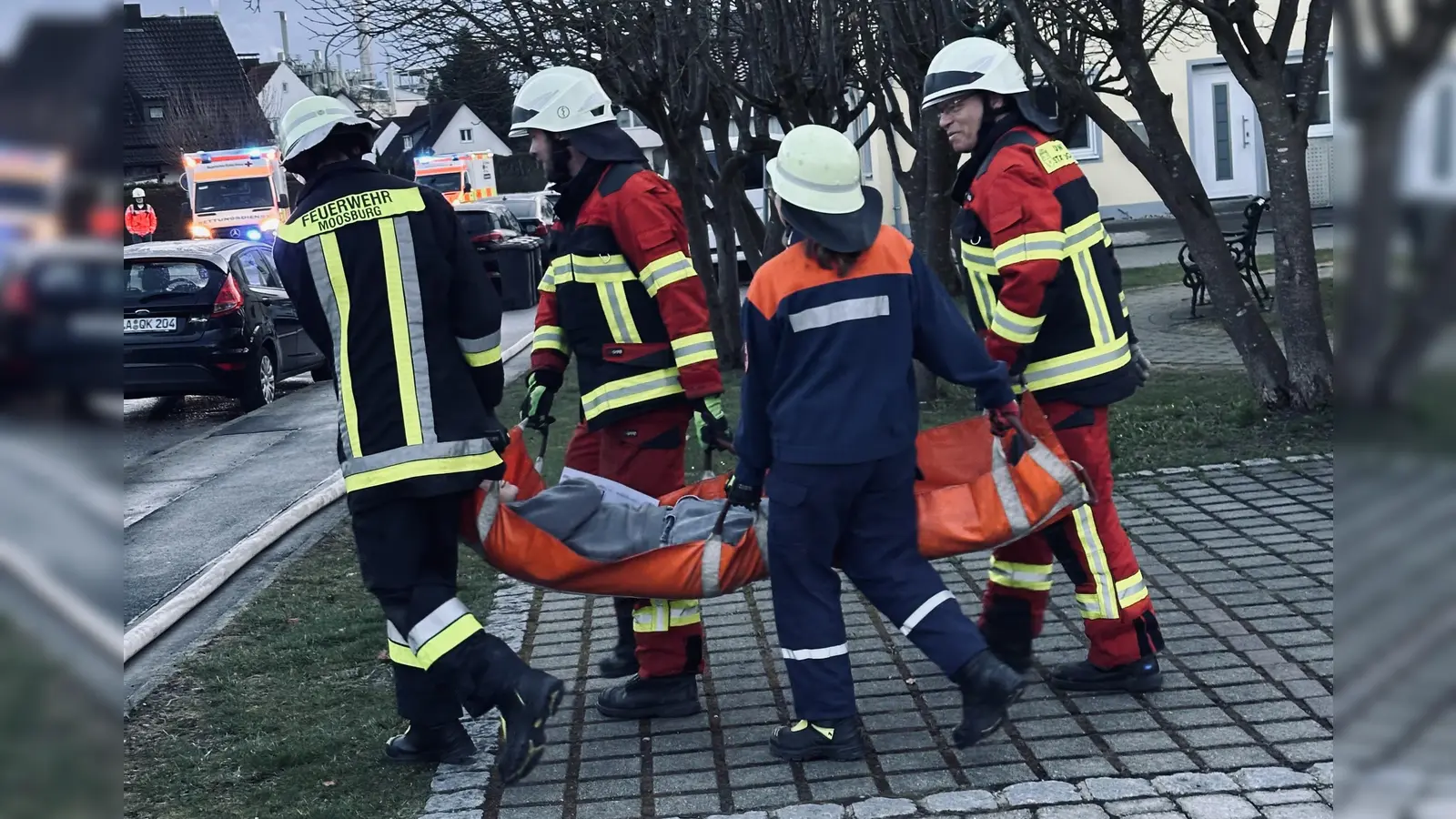Die Freiwillige Feuerwehr Moosburg übte die Rettung von Personen. (Foto: Freiwillige Feuerwehr Moosburg)