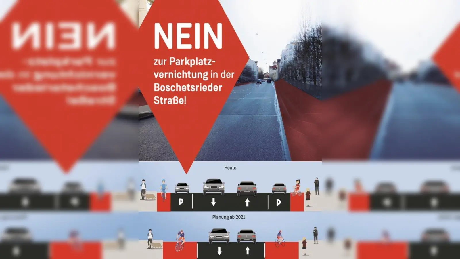 Der Flyer erklärt die aktuelle Situation und die geplanten Veränderungen. (Foto: CSU München Süd)