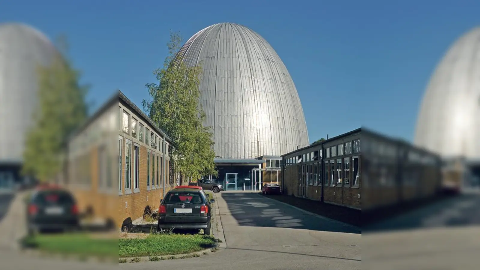 Das markante »Atomei« in Garching wird 60 Jahre alt. Der Geburtstag dieses Wahrzeichens der Stadt wird am 21. Oktober gefeiert. 	 (Foto: Vuxi, CC-BY-SA 3.0)