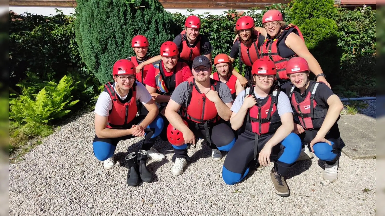 Statt Schießtraining wurde ein Rafting-Ausflug für die Schützenjugend organisiert, die einen großen Spaß an diesem Tag hatten.  (Foto: SG Frohsinn)