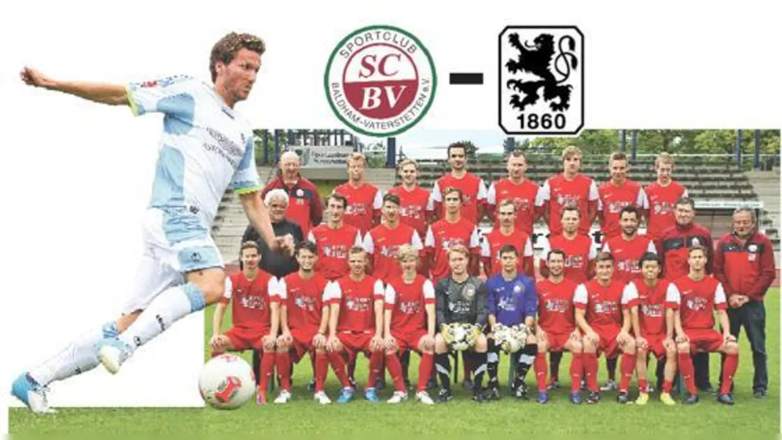 Der SCBV spielt am kommenden Mittwoch gegen Benjamin Lauth (l. o.) und Co. Sportliches Ziel: Es dem Gegner nicht zu einfach machen, mindestens ein Tor schießen und unter zehn Gegentreffern bleiben.	 (Foto: A. Wild/SCBV)