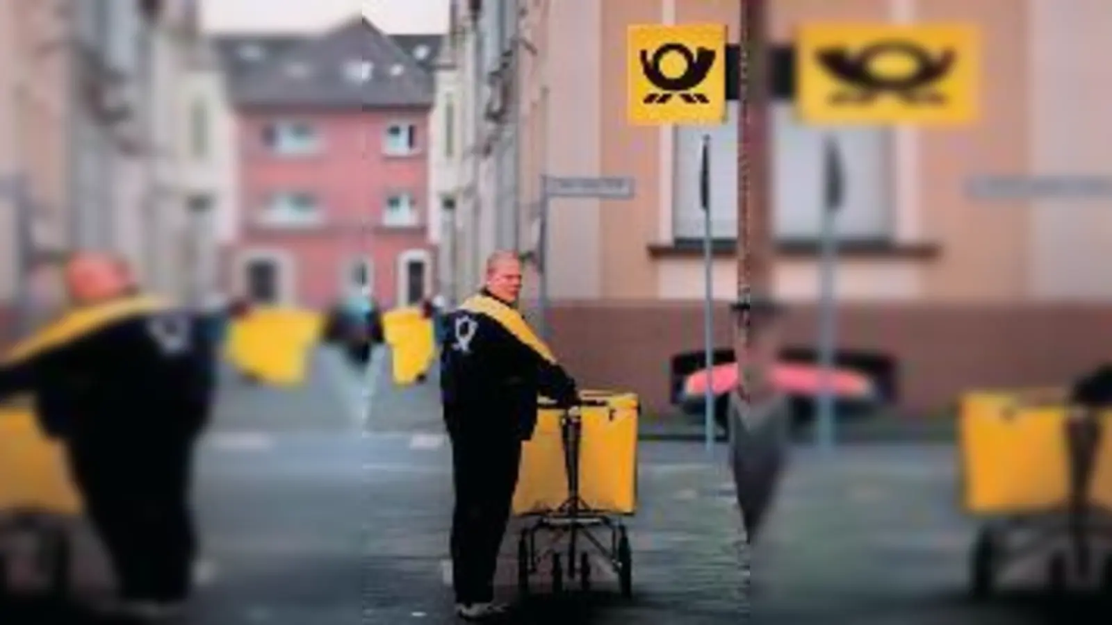 Wie sieht die Zukunft der Postboten nach Wegfall des Briefmonopols aus? Der Gelbe Riese garantiert für  (nichts.Foto: dpwn)