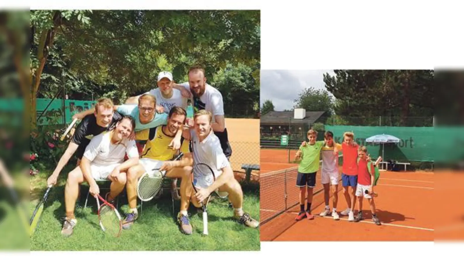 Sowohl die Herren (links) als auch die U14-Knaben sind heuer aufgestiegen. Die Herren spielen nun in der Bezirksklasse II, die Jungs in der Bezirksklasse I.	 (Foto: PSV München)