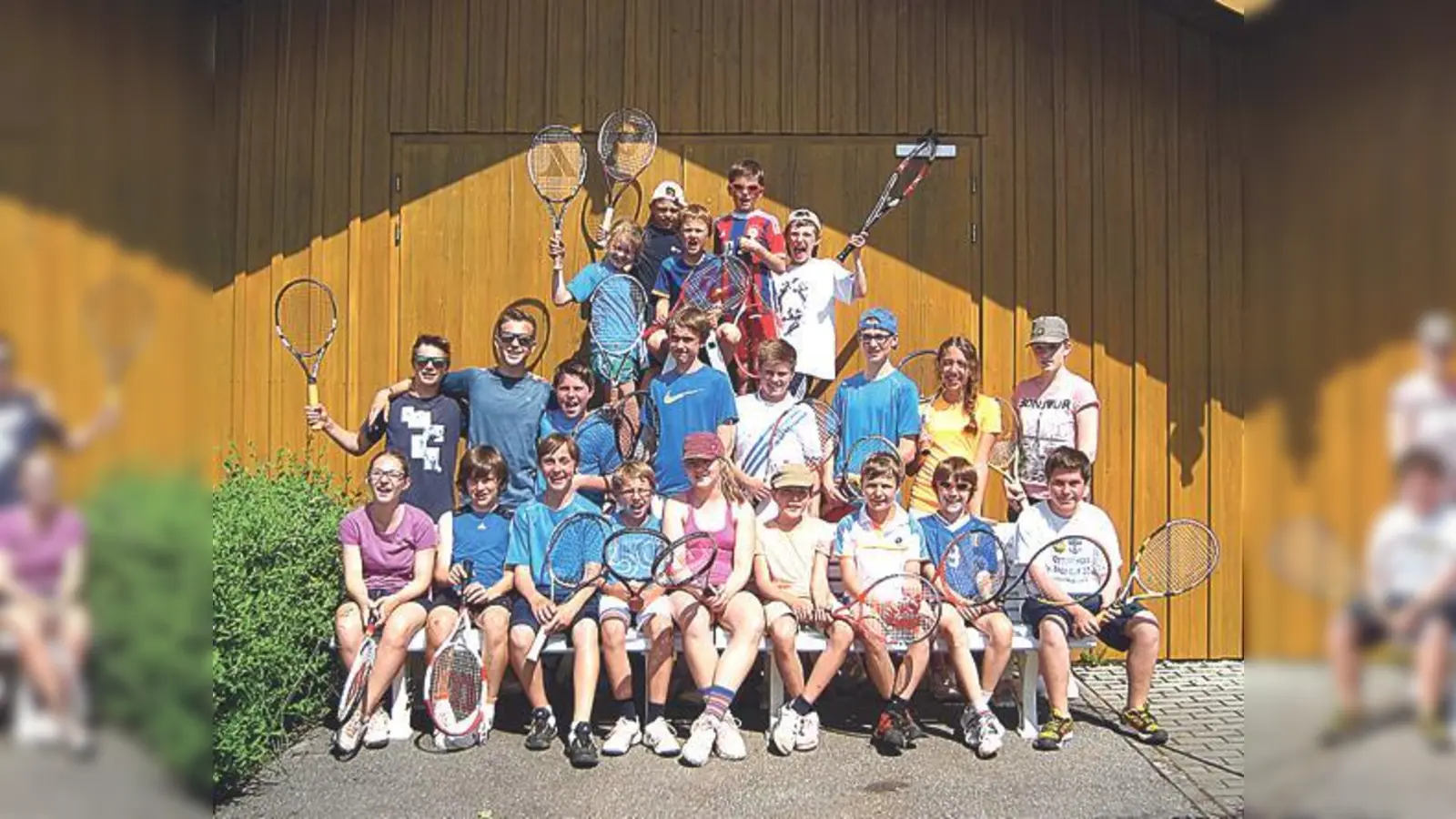 Strahlende Gesichter bei den Kids spiegeln die Stimmung der wunderbaren Tennis-Tagen wieder. 	 (F: VA)