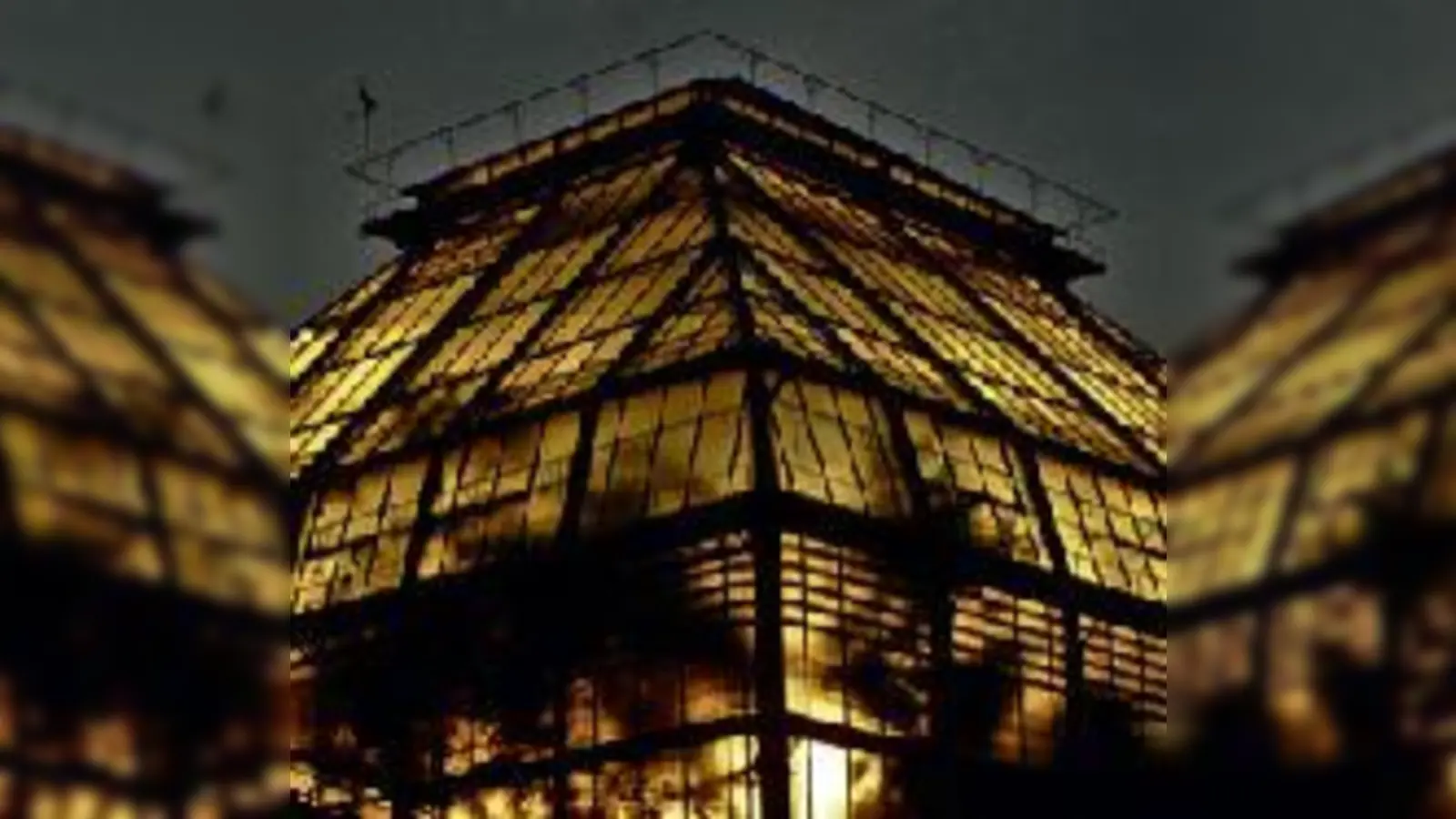 Der Botanische Garten hüllt sich abends in warmes Licht.	 (Foto: VA)