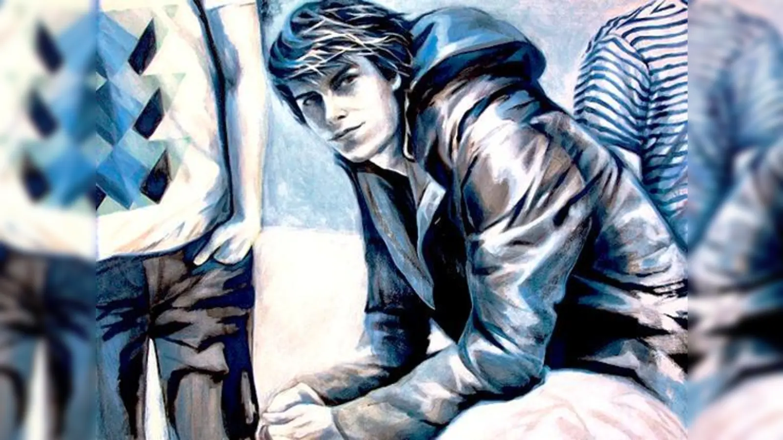 Acryl auf Leinwand von der Künstlerin Kerstin Emrich-Thomas im Kulturzentrum Trudering.	 (Foto: VA)