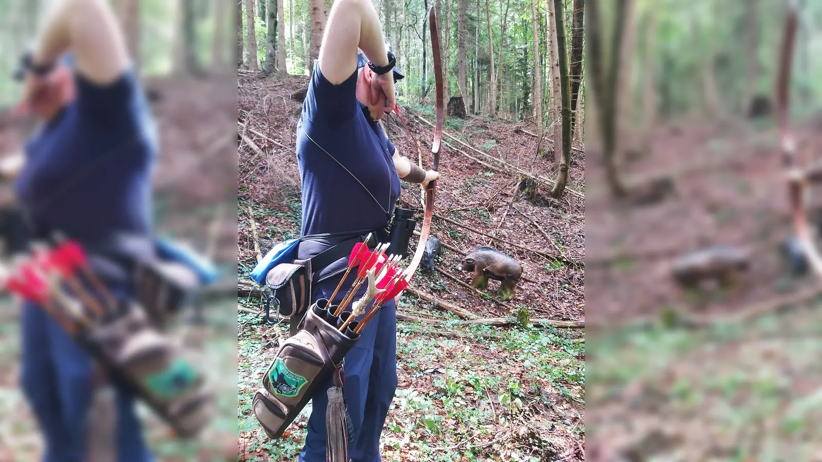 Der Parcours, bei dem auf Tier-Attrappen geschossen wurde, dauerte fünf Stunden.  (Foto: Nikolaus Albrecht)