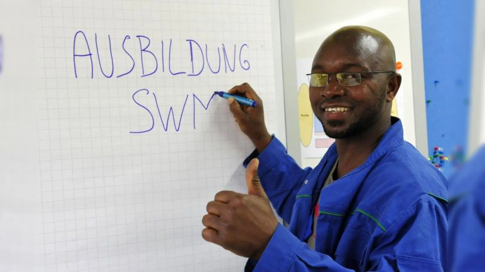 Deutschkurs und praktischer Unterricht gehen Hand in Hand. (Foto: SWM)