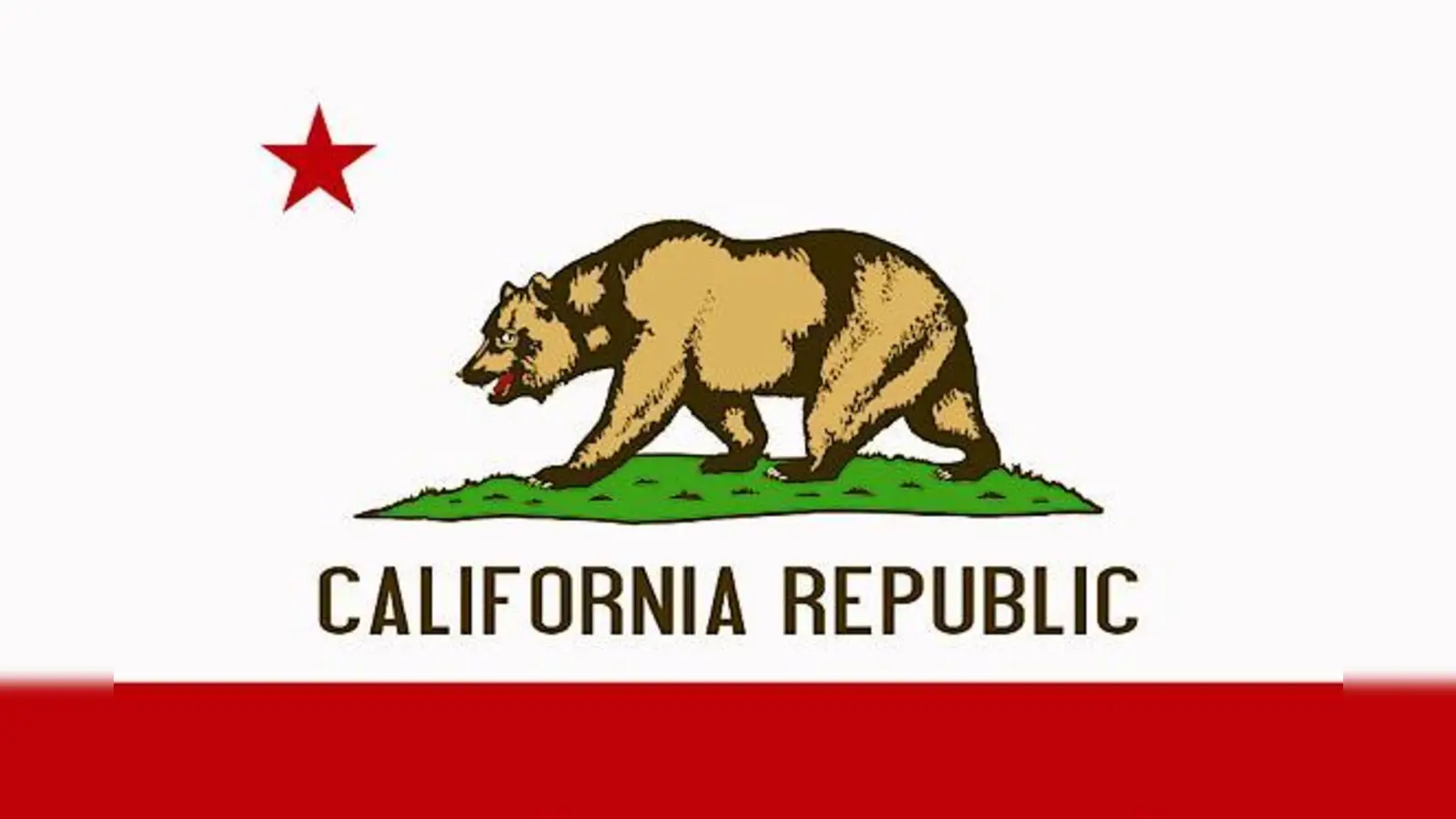 Flagge von Kalifornien.	 (Foto: VA)