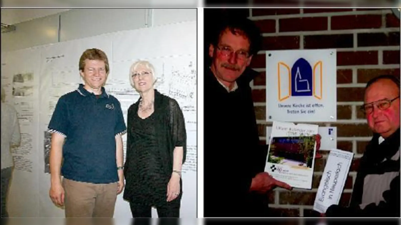 Eine Kultstätte feiert Geburtstag: Roman Beer und Monika Ortner-Bach (l.) eröffneten die Ausstellung über das Sechzger-Stadion. Und noch ein Geburtstag: 40 Jahre Lätare-Gemeinde in Neuperlach. 	 (Fotos: HH/aha)