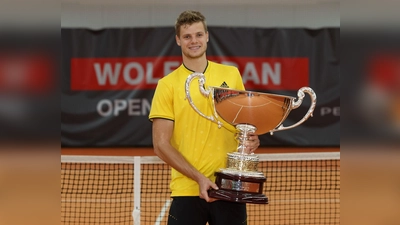 Der Karlsruher Yannick Hanfmann gewann das erste ATP Challenger Turnier in Ismaning 2017. Er wird auch diesmal mit am Start sein. (Foto: Juergen Hasenkopf)
