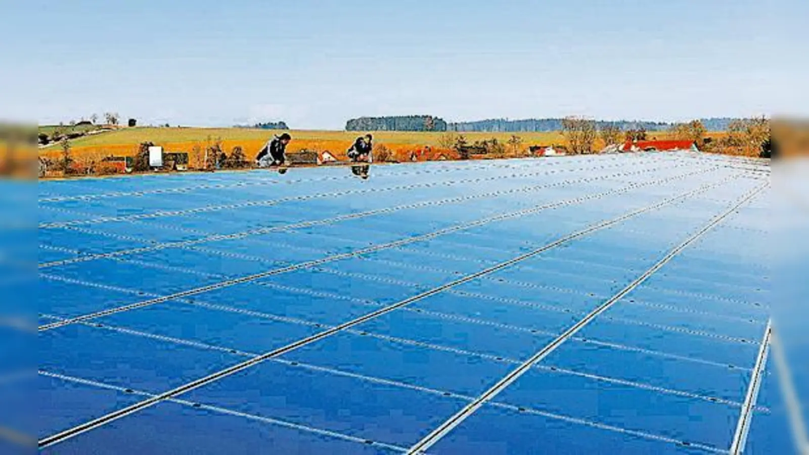 Der Garchinger Solarpark: Energieversorgung in Bürgerhand. 	 (Foto: Green City Energy)