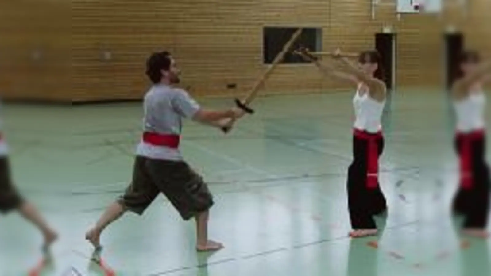 Vor allem das Einschätzen der richtigen Distanz ist beim Umgang mit dem Schwert wichtig.	  (Foto: VA)