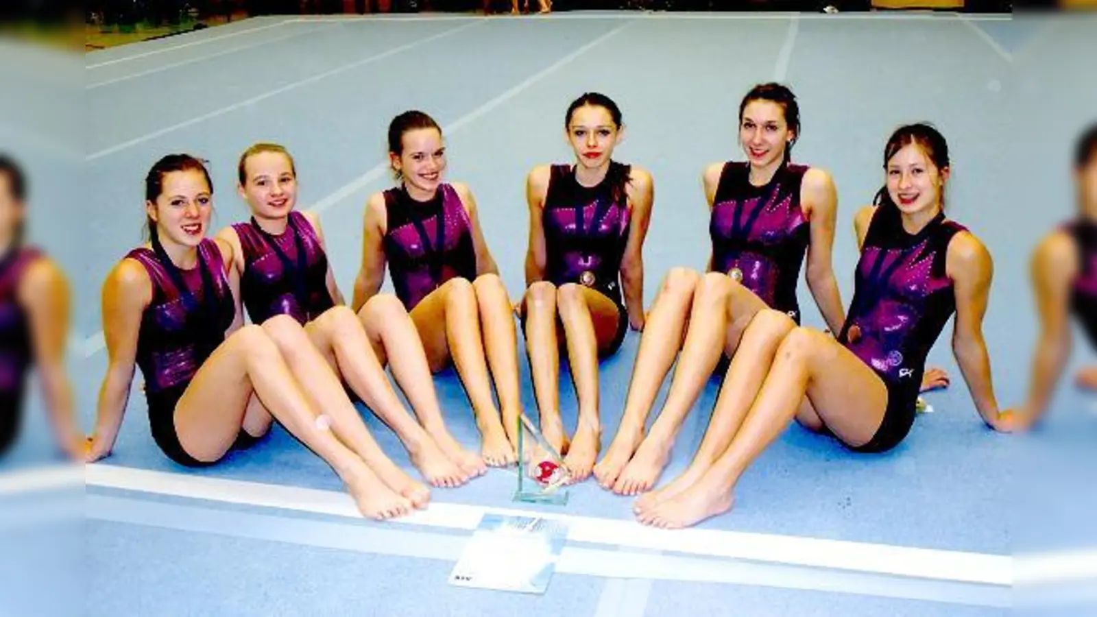 Glückliche Vizemeister: die Jugend A/B mit Michelle, Stefanie, Melanie, Julia, Tina, Alexandra.	 (Foto: Privat)