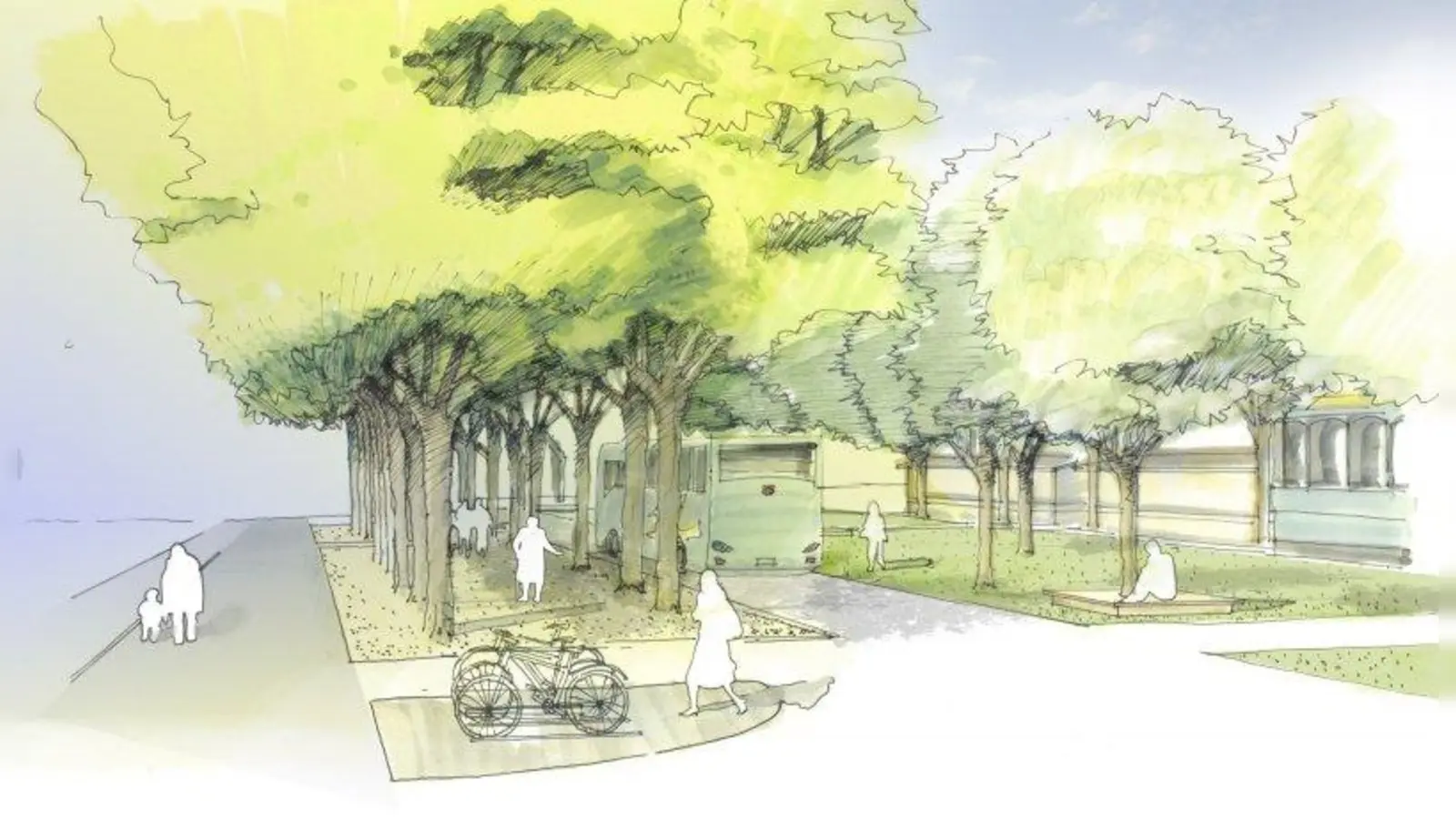 Zukunft: So könnte der Willibaldplatz einmal aussehen. (Foto: Archiv: Benjamin Eiband/ Büro Otto Bertram Landschaftsarchitekten BDLA)