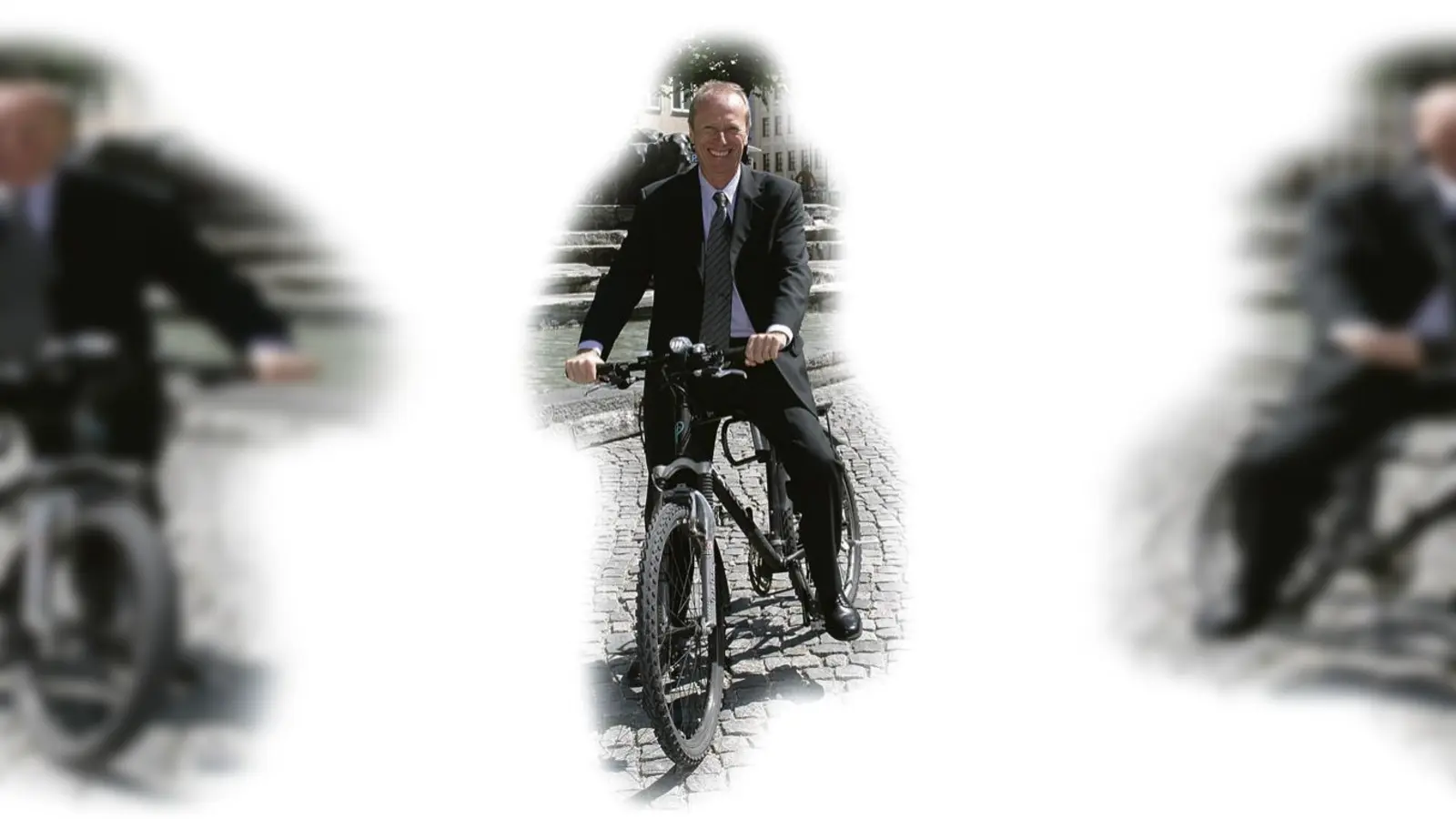 Bürgermeister Hep Monatzeder unterstützt die Aktion Münchner Autofasten 2009.  (Foto: Büro Monatzeder)