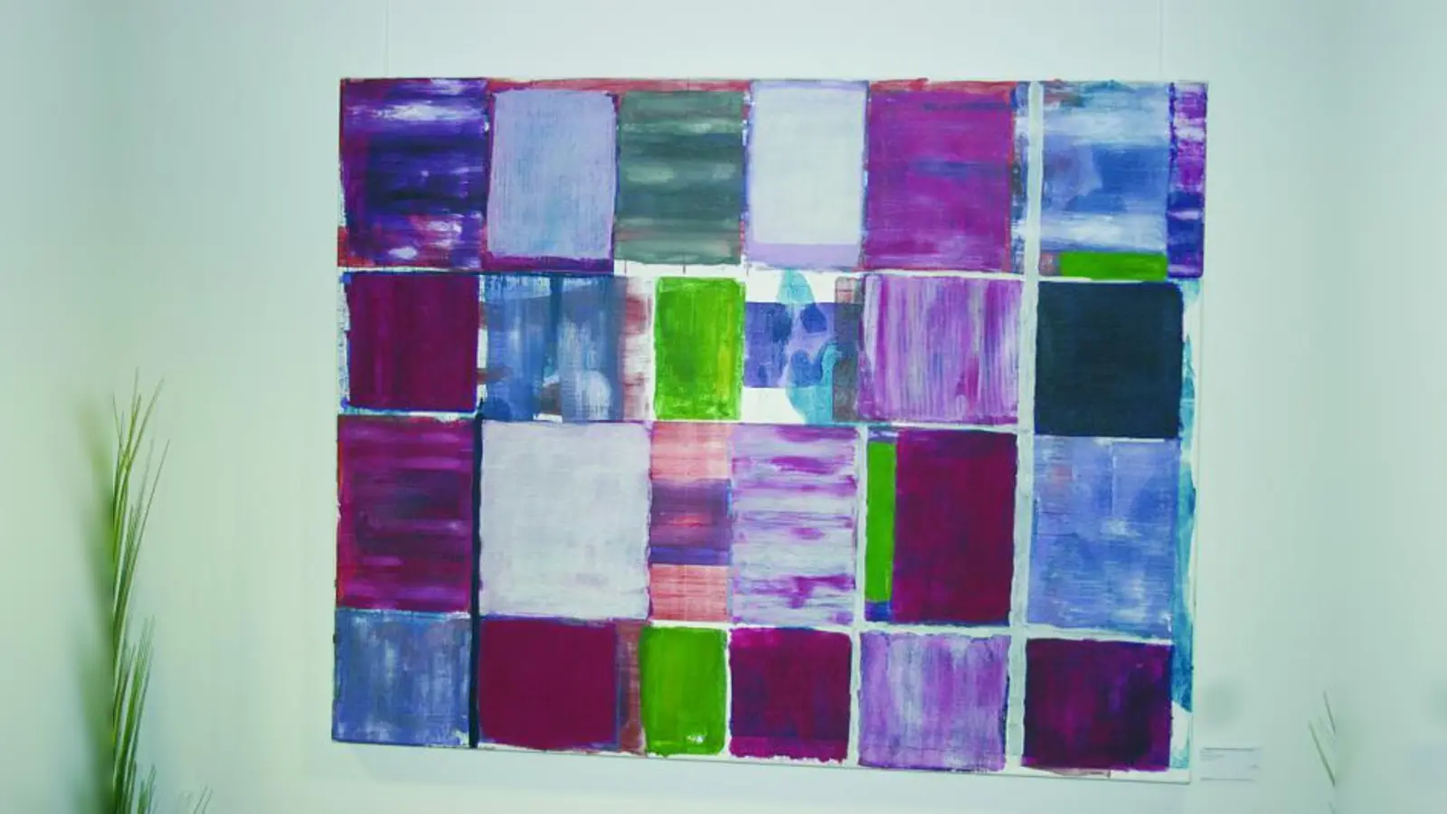 Die Werke des Künstlers Friedrich Pröls sind noch etwa drei Monate im ÄrztePunkt Pasing ausgestellt. (Foto: sd)