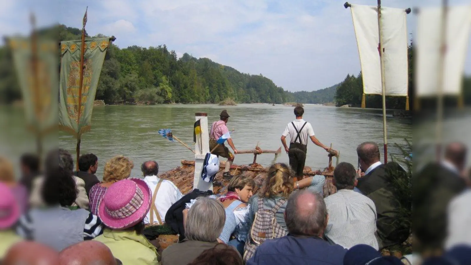 Die Floßfahrt der Pilger führt von Wolfratshausen nach Thalkirchen. (Foto: Maibaumverein)