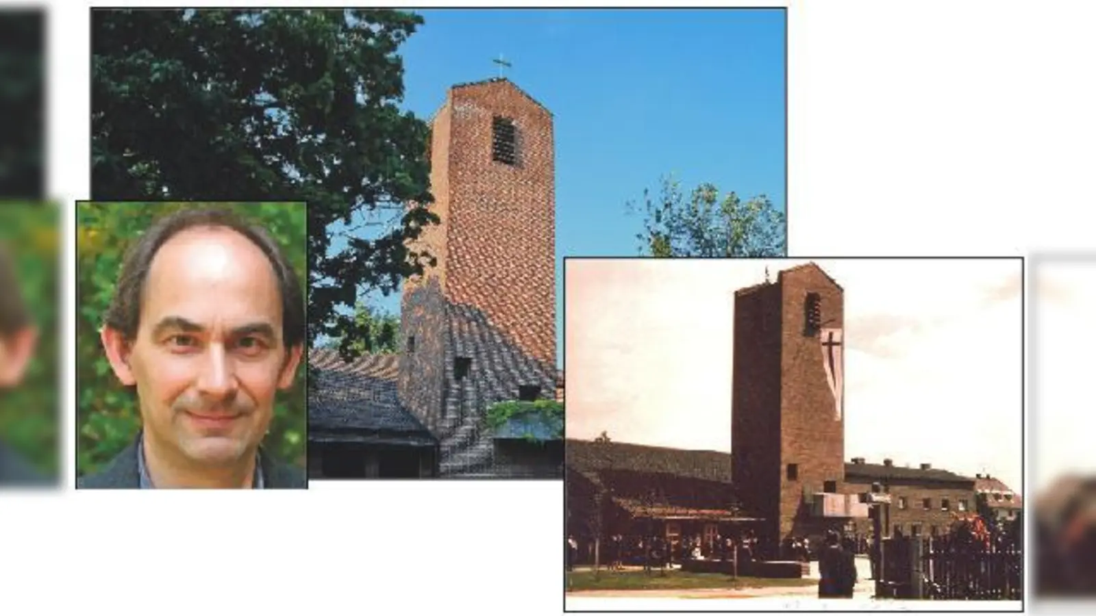 Die Bethanienkirche früher und heute. Zum Jubiläum rechnet Pfarrer Eberle mit mehr als 100 Besuchern.  	 (Foto: Archiv Bethanienkirche/Haug/Ferdinand Kauppert)