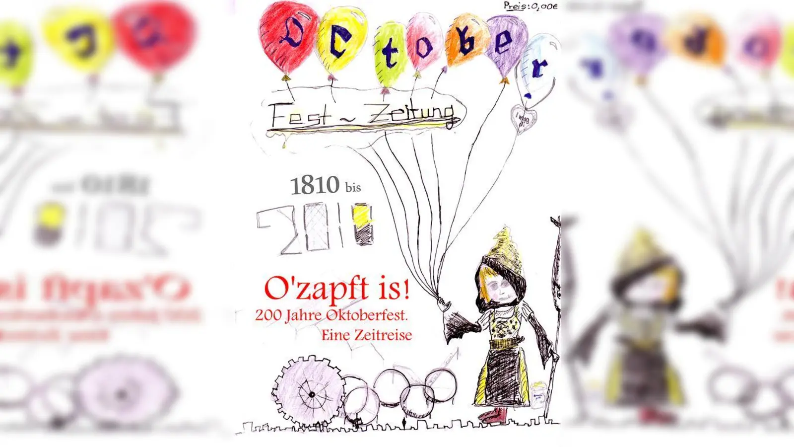 Shayan hat das Cover der Oktoberfestzeitung für Kinder und Jugendliche entworfen. 	 (Foto: KuKi)