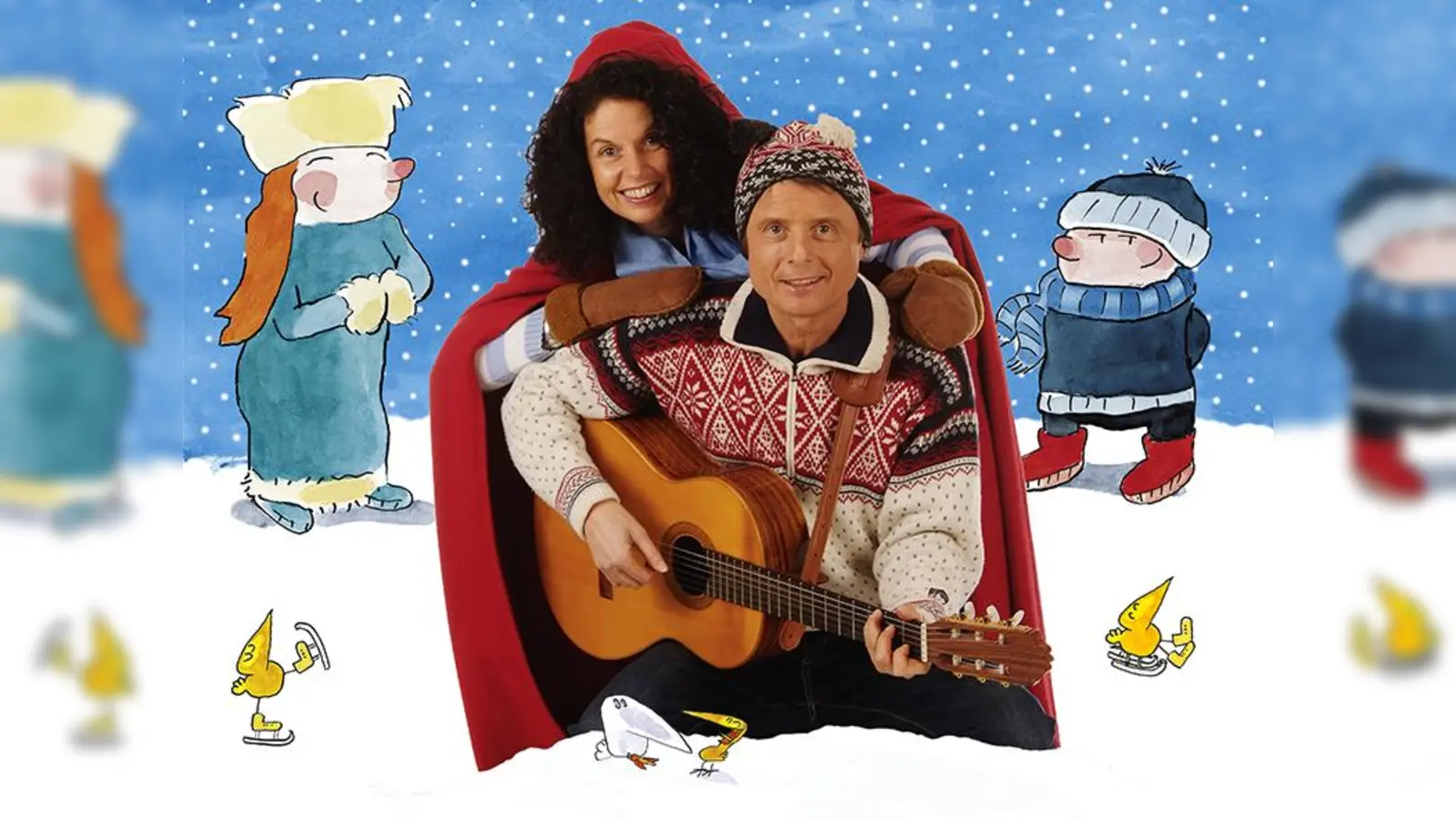 Die bekannten Kinderliedermacher Margit Sarholz und Werner Meier laden zum gemütlichen Winterlieder-Konzert für die ganze Familie ein.  (Foto: Franz Heller)