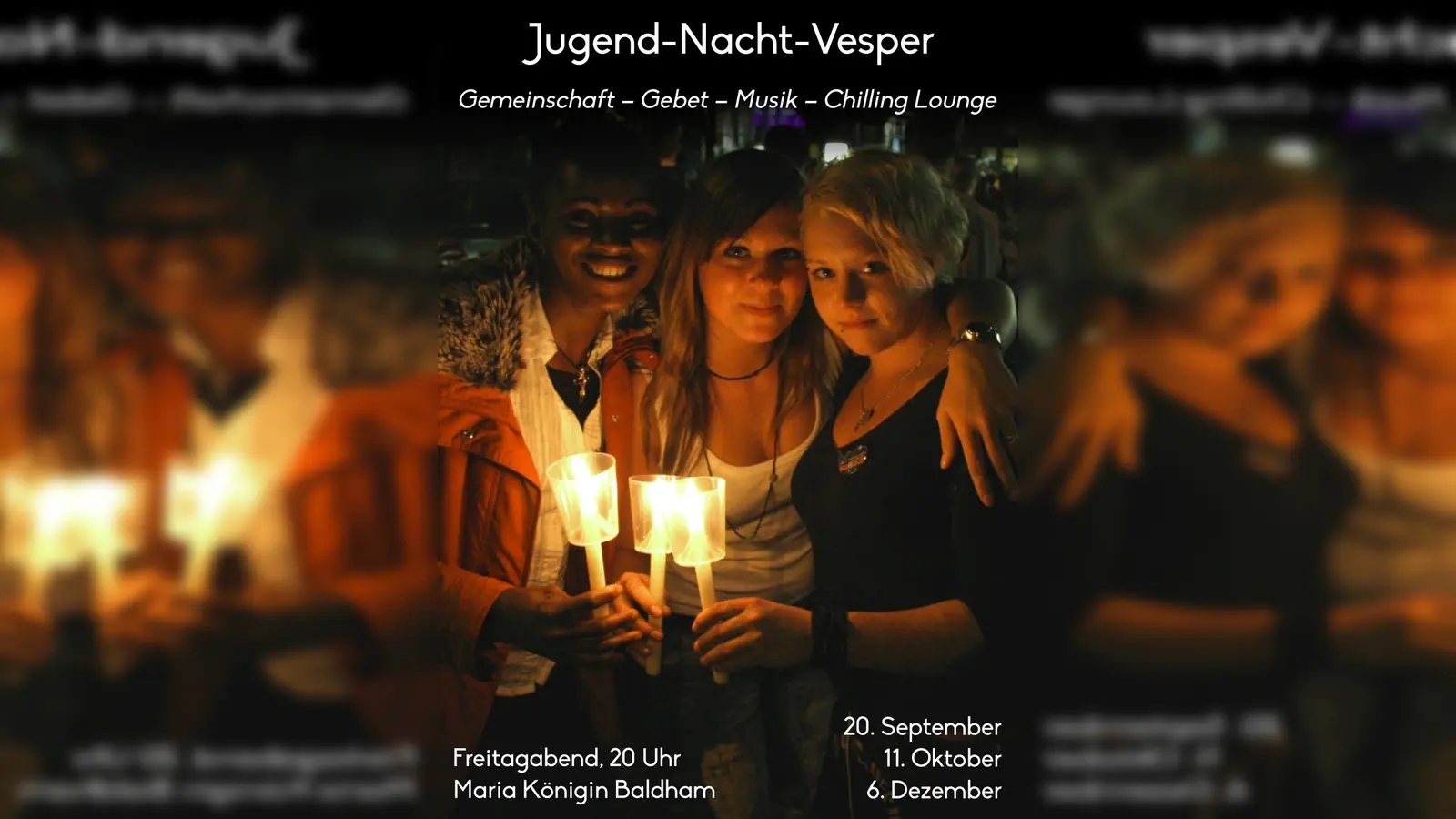 Die Jugend-Nacht-Vesper findet am 20. September in der Kirche Maria Königin statt. (Foto: VA )