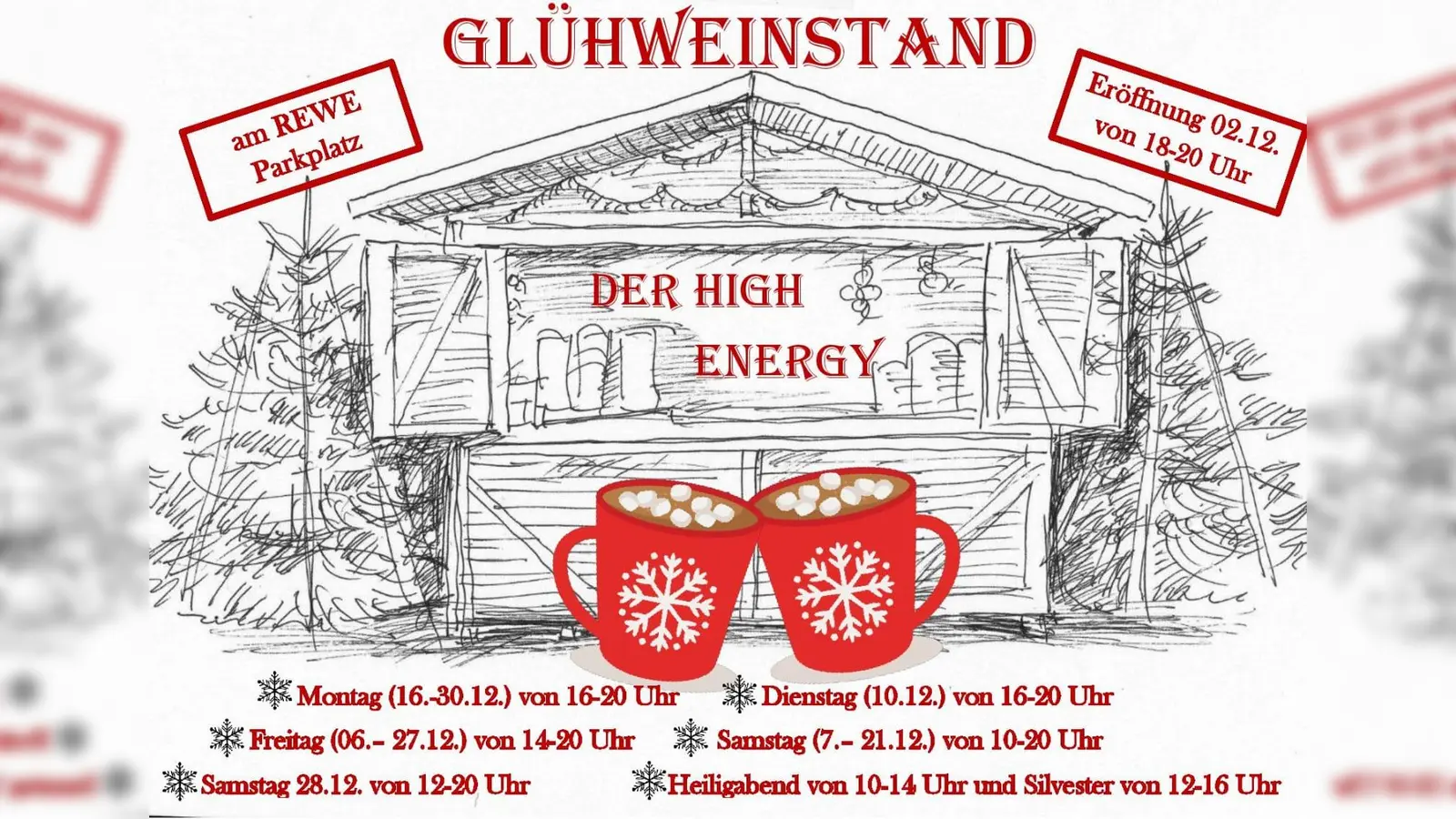 Auch in diesem Jahr schenken die High Energy Glühwein und andere Leckereien aus. (Foto: VA)