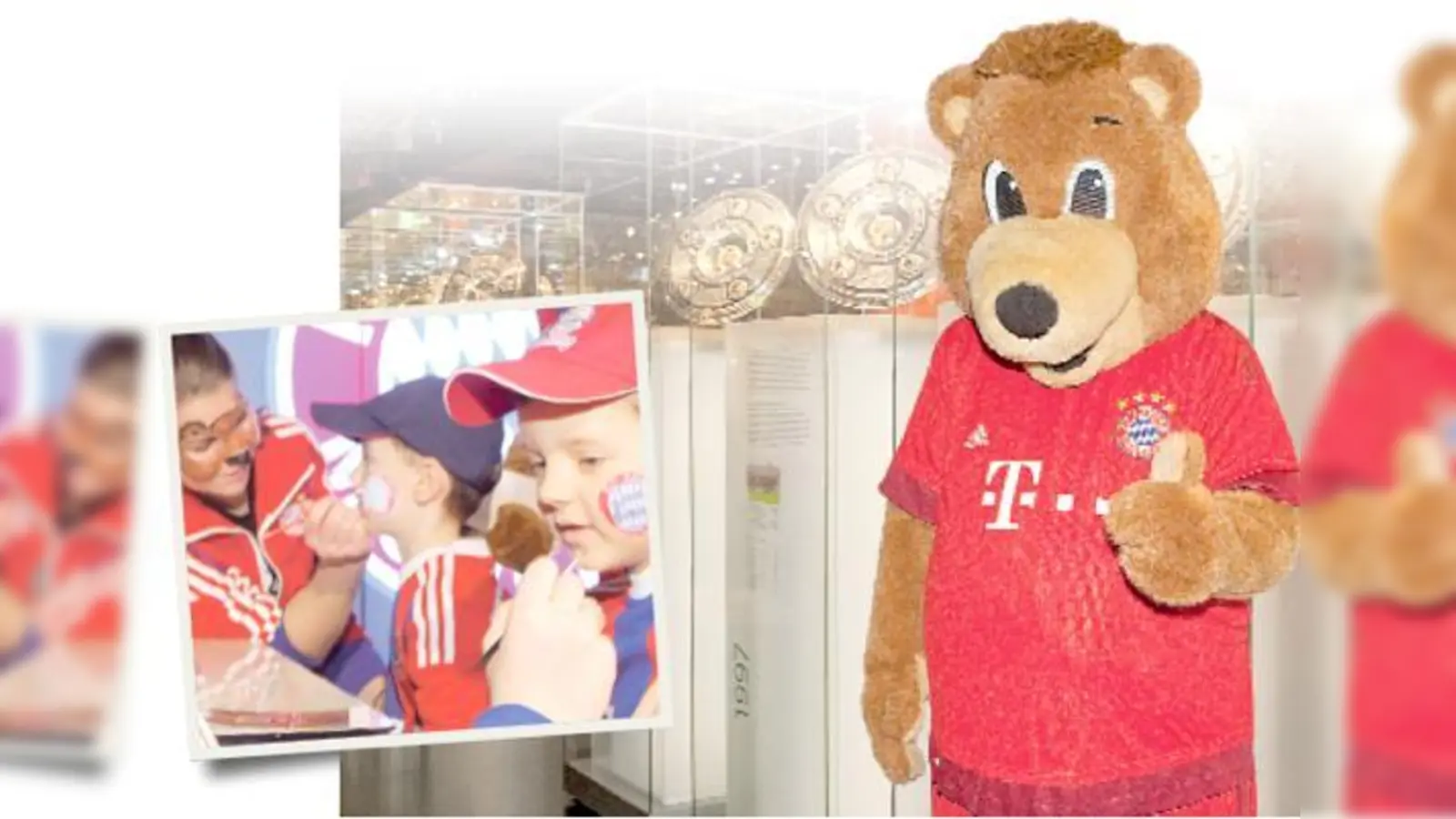Daumen hoch für die Faschingsaktion mit Berni. Das FC Bayern-Maskottchen lädt zu ­Kinderschminken und Basteln ein.	 (Foto: FC Bayern)