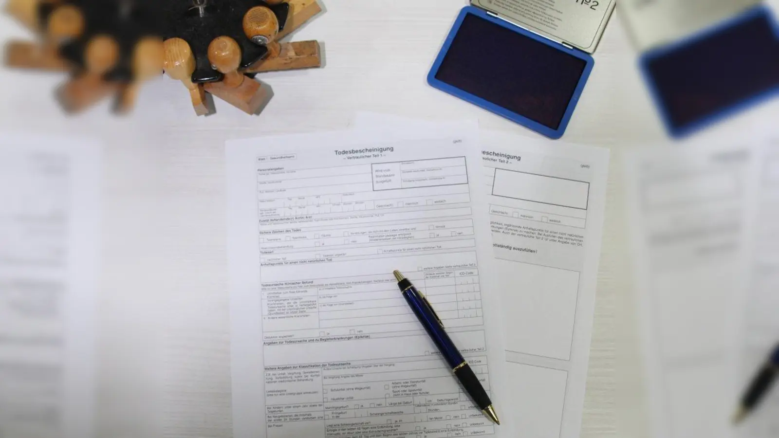 Anders als im „nicht vertaulichen Teil“, gibt der „vertrauliche Teil“ präzisere Auskunft über die Verstorbenen und umfasst daher auch zwei Seiten. (Foto: mka)