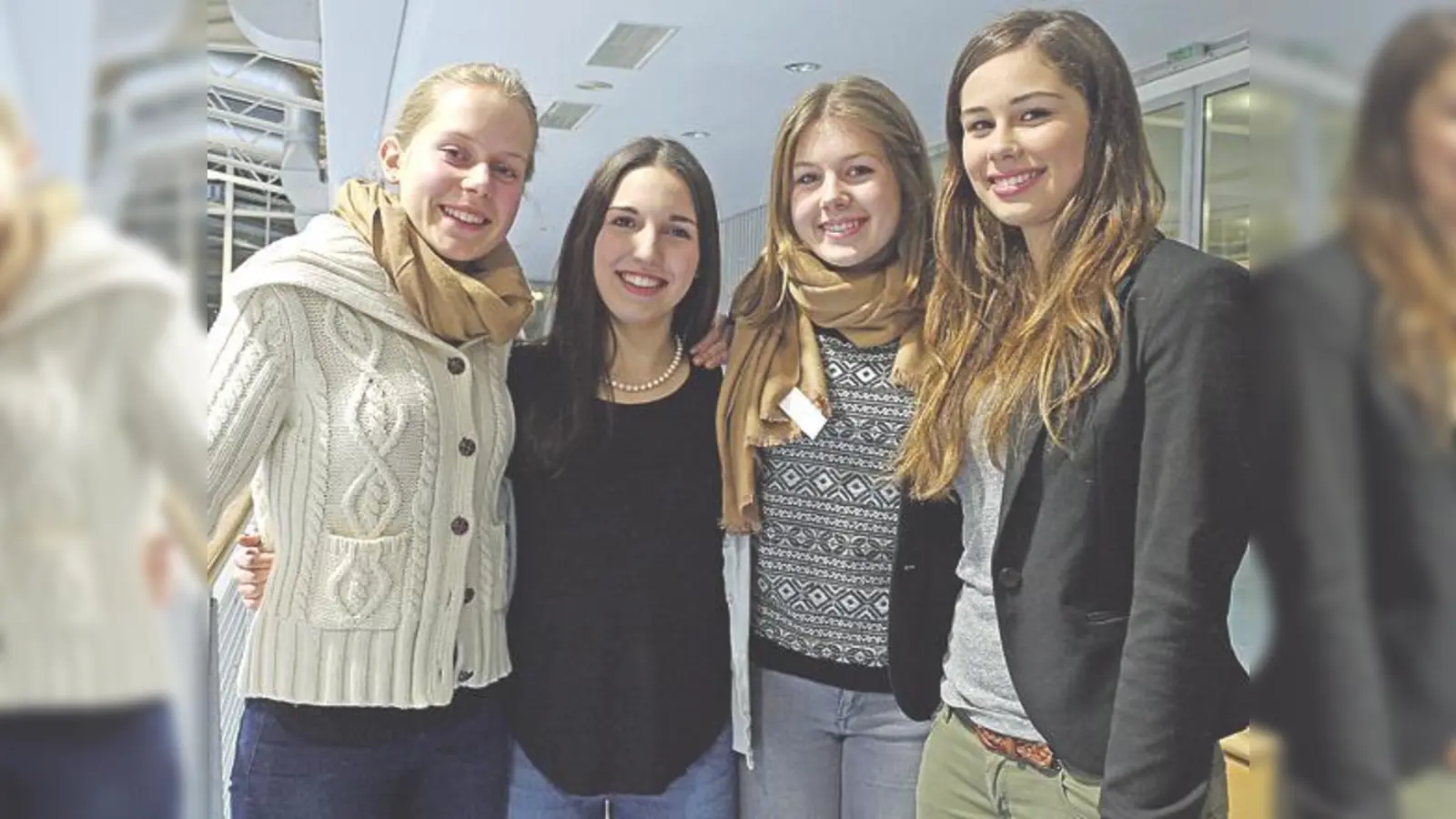 Geballte Mädchen-Power für den Klimaschutz (v. l.): Sophia Molter-Bock, Chiara Sperling, Franziska Ernst und Stella Klein. 	 (Foto: Kohnke)