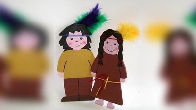 In der Holzwerkstatt dreht sich alles ums Thema Indianer. (Foto: Fw)